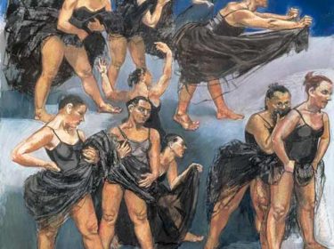 Dancing Ostriches (diptych)