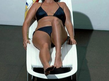 Sunbather with Black Bikini