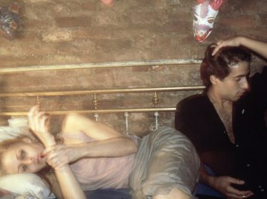 Thanksgiving (detail) Greer & Robert on the bed, NYC, 1982