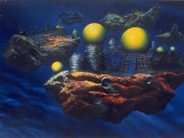 The Pornography of Death (painting for Ian Curtis) after Chris Foss