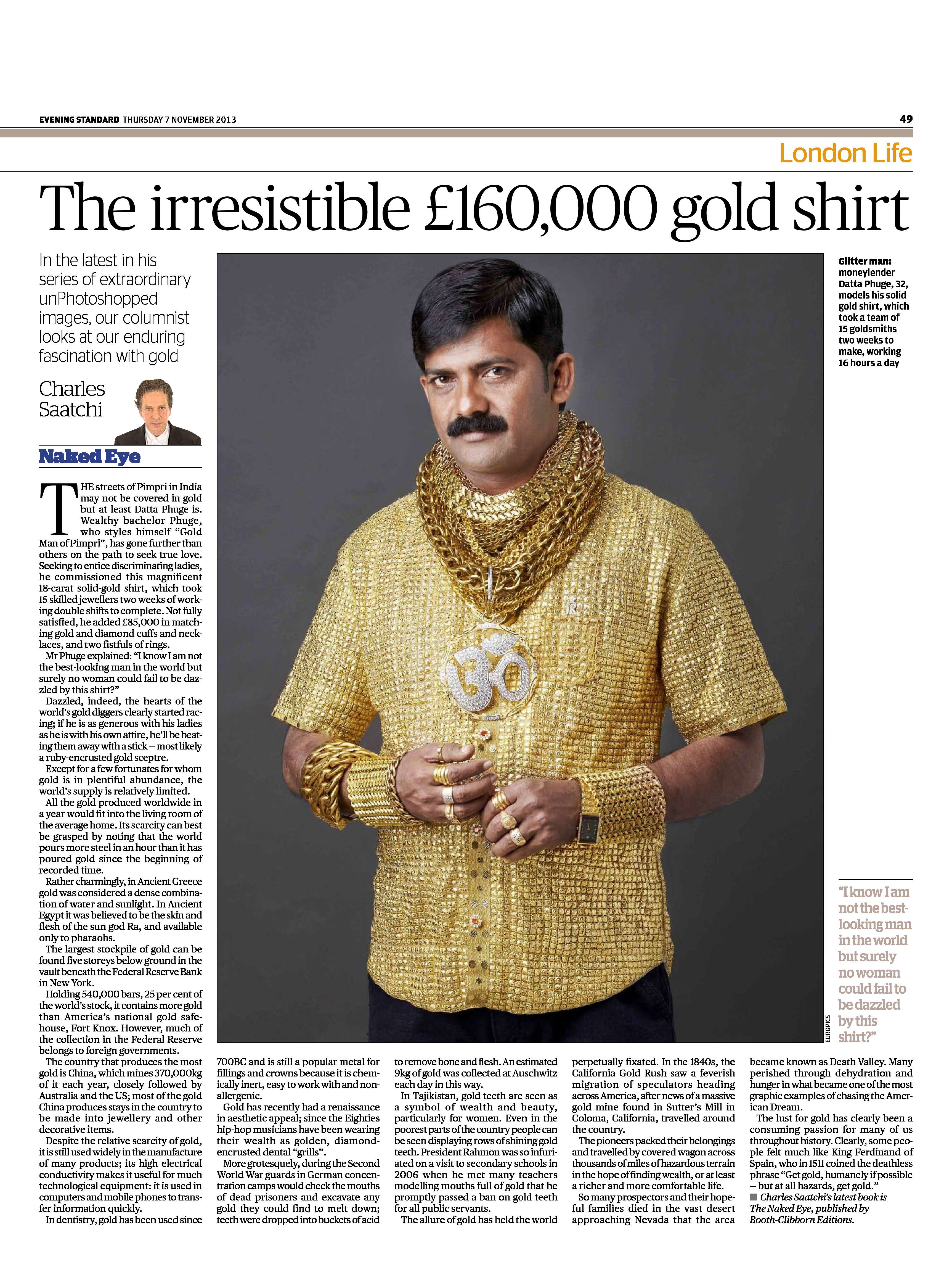 Gold shirt